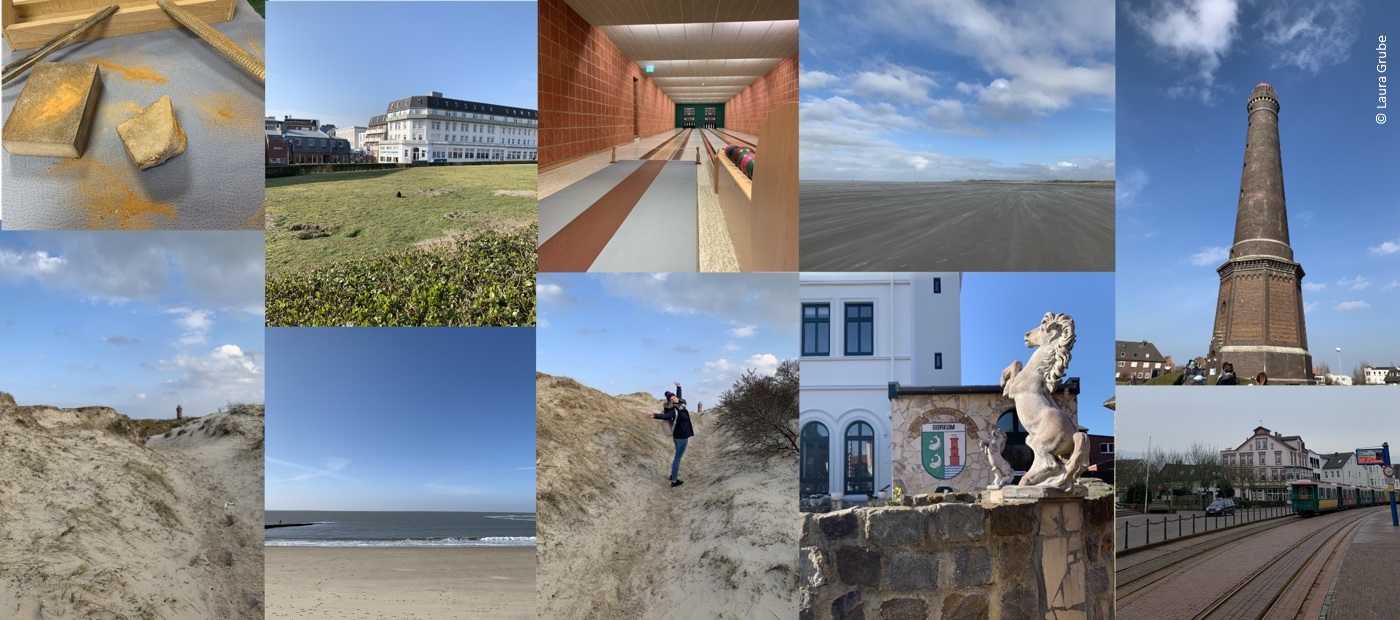 Eine Collage aus Lauras Urlaubsbildern. 