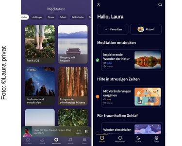 Ein Screenshot von der mobilen App Vik Neurodermitis