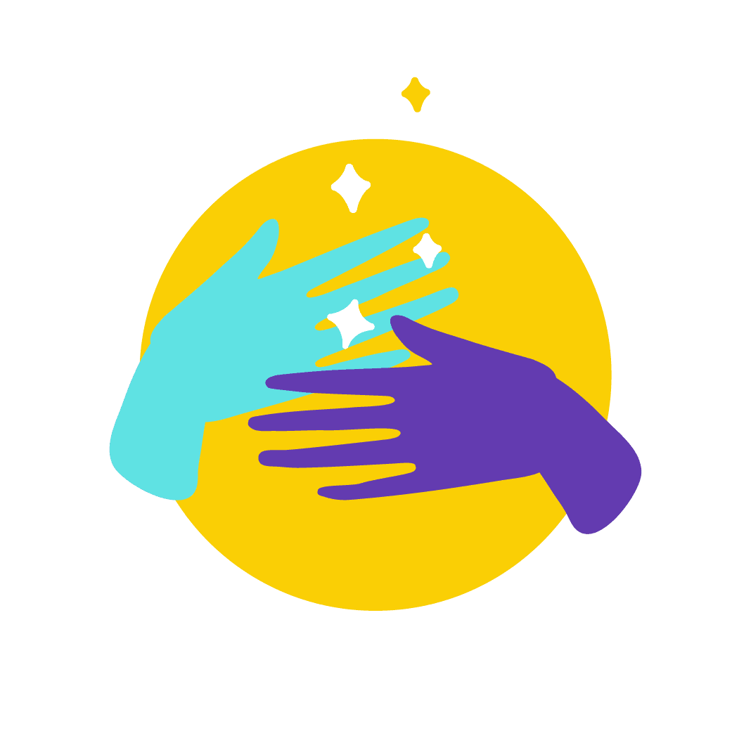 Hände die Selbstfürsorge symbolisieren